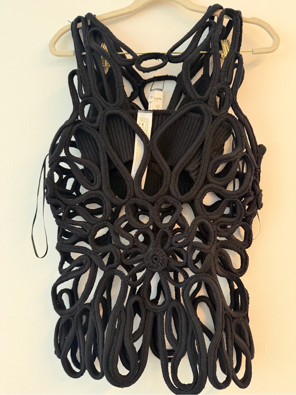 cult gaia Black Crochet Loop Bandeau Top - Picture 5 of 10